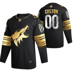 Arizona Coyotes Pelipaita Custom Musta Golden Edition Limited Authentic